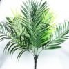 Tropical Leaves Decorations Green Artificial Plastic Green Palm Tree Leaf 3