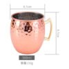 Wholesale Eco-Friendly Stainless Steel Custom Hammer Copper Beer moscow mule copper mug 3