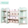 Home child folding shelf folding book rack baby cabinet preschool furniture for sale 3