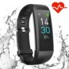 2018 Color Screen Waterproof Smart Band with Heart Rate Monitor Wristband Bracelet Blood Pressure 3