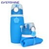 BPA Free Portable Leak proof 550ml food grade travel Collapsible Drinking sports bottledjoy silicone foldable water bottle 3