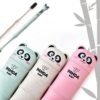 Cartoon wheat straw dust cover portable wash cup plastic toothbrush case travel toothpaste cup 3