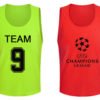 Wholesale polyester custom soccer mesh scrimmage training vests cheap lacrosse pinnies 3