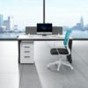 New Design Luxury CEO Manager l shaped computer desk office table 3