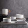 Korea Style Dinnerware Set White Simple Plates Porcelain Dinnerware Sets 3