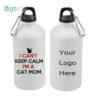 Customized 500ml sublimation aluminum water bottle with custom logo heat printing 3