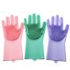 Amazon best selling silicone dish washing gloves for kitchen cleaning 3