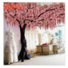 Romantic decoration large artificial blossom tree sakura branches artificial cherry trees 3