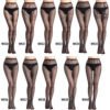 Womens Lace Patterned Tights Fishnet Floral Stockings Pattern Pantyhose 3