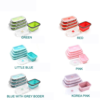 Collapsible foldable food Containers Silicone rubber storage Collapsible Lunch Box 3