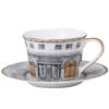 Swan Fort Classic coffee mug hand paint gold rim cup sets espresso cup and saucer Phnom Penh Cup and Dish of Urban Architecture 3