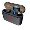 2019 new design custom mini sport waterproof noise cancelling portable wireless games earbuds earphones with LED digital display 3