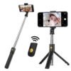 2 in 1 Wireless Mini Extendable Monopod Universal bluetooth Selfie Stick Tripod For iPhone Samsung smartphone 3