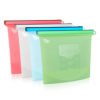 BPA free Leakproof Reusable Silicone Food Storage Bag,Washable Silicone Fresh Bag 3