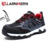 LARNMERN Men's Steel Toe Safety Work Shoes Lightweight Breathable Anti-smashing Anti-slip Construction reflective Footwear 3