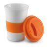 350ml ceramic coffee mug with silicone cup and silicone strip 3