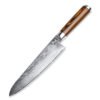 MC200CF1 8 inch Damascus Steel Blade Pakka Wood Slash End Handle Private Label Chef Knife 3
