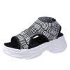 New awesome Xiamen footwear supplier wholesale cozy practical women platform sandals with cheap price 3