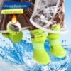Lovogaer Silicone Fur Dog Rainshoes Boot Waterproof Anti-Slip Warm Pet Boot For Winter 3