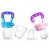 Hot Sell Colourful Speckle Grade Food Silicone Baby Fruit Feeder Pacifier with Handle 3