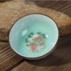 1pcs Hand-painted fish exquisite ceramic teapot kettles tea cup porcelain chinese kung fu tea set drinkware 3