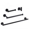 LQS BATHROOM ACCESSORIES 4PCS SET MATTE BLACK MODERN DECORATIVE RESIDENTIAL HOME ACCESSORIES 3