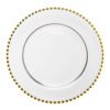 Event Use Fine Golden glass Charger plate Wedding Porcelain tableware, Vajilla Dorada dinnerware 3