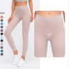 Custom Private Label Ladies Sexy Yoga Pants Leggings Wholesale Women Elastic Breathable Gym Wear 3