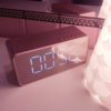 Digital Mirror LED Mirror Screen Digital Alarm Clock for Bedroom Kitchen Hotel Table Desk Bluetooth Wireless Speaker 3