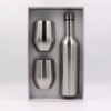 watersy double wall vacuum insulated stainless steel thermos wine bottle 750ml & wine tumbler cup set,wine glass bottle 3