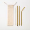 reusable food grade metal Steel straw set logo case 3