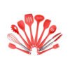 Non-stick heat resistant silicon rubber kitchen accessories tool serving spatula scraper flexible silicone cooking spoon 3