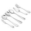 Buffet Serving Utensils Spoons Set 6 Pieces Stainless Steel Dinner Set Knife Fork Spoon Set 3
