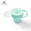2020 BPA free collapsible food fruit snack silicone cup for baby needs 3