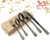 20PCS Black Gold Plating Cutlery Set Stainless Steel Flatware Set 3