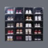 TL5689 shoe drop front box storage plastic stackable men display case 3