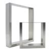 Stainless Steel Brushed Square Shaped Dining Tea Table Legs Table Frame Table Bench Coffee Base 3