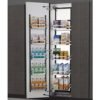 Tall Tandem Metal Kitchen Cabinet Cupboard Hardware Slide Pull Out Basket Storage Shelf Racks Pantry Unit Organization Organizer 3
