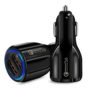 2019 fast qi quick qc3.0 car 3.1a dual 2 wireless mobile usb car charger for iphone 3