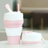 Wholesale 350Ml Eco Friendly Travel Biodegradable Silicone Collapsible Reusable Coffee Cup Sets 3