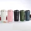 Custom Logo Car Vacuum Thermos Travel Insulated Double Wall Tumbler To Go Reusable 304 Stainless Steel Coffee Mug Cup with Lid 3