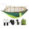 Lightweight Nylon Portable Jungle Outdoor Camping Single Double Sleeping Hammock with Mosquito Net 3