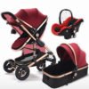 2020 New Baby Stroller / Baby Carrier Foldable 3 in 1 Baby Pram / Foldable Luxury Travel Stroller Baby Walker Stroller 3