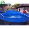 Custom Size 5000 Liter Circular Canvas Pool Fish Tank Tarpaulin 3