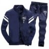 Custom Wholesale Plain Workout Sweat Suit High Quality Tracksuit Streetwear Mens Sweatsuit 3