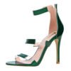 5262-1 European and American fashion slim high heel women's shoes stiletto high heel sexy nightclub hollow sandals 3