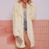 2019 Winter Women Thick Warm Plus Size Faux Fur Long Outwear Coats 3