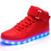 Classic Style High Top Rechargeable Led Light Shoes For Men And Women 3