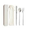 Metal cutlery 18/10 korean flatware spoon chopsticks and fork cutlery set with portable box 3