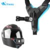 Motorcycle Helmet camera Mount Chin Strap Mounted Helmet adapter for GoPro Hero8/7/6/5/4 camera 3